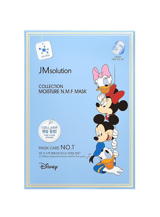 JMsolution Disney Collection N.M.F Mask- Moisture Elastic-Korean Skin care facial mask 10EA-GlimoraGlow