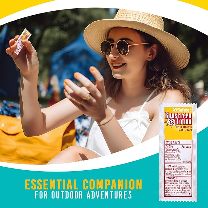 Sunscreen Lotion, SPF30 Protection and PABA Free, Individual Packets of Sunscreens (Pack of 1000) – Travel Size Sun Screen for Outdoors, Bundled with reclosable Homesphere bag-GlimoraGlow
