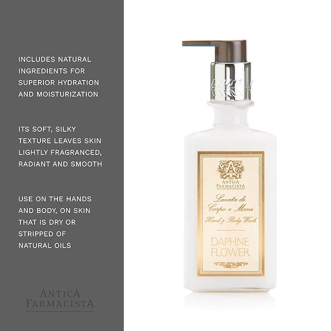 Antica Farmacista Body Moisturizer - Moisturizing Scented Lotion - Premium Body Moisturizer - Luxury Gift for Women & Men - Hand & Skin Hydration - Daphne, 10 Fl Oz-GlimoraGlow