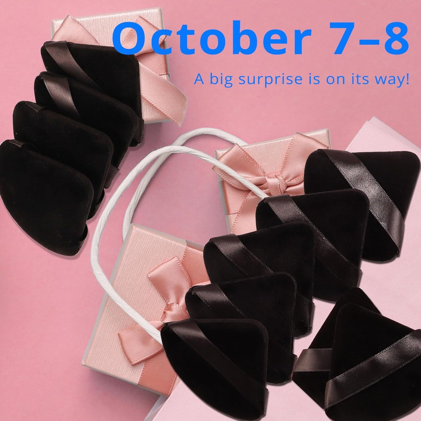 BEAKEY 12pcs Powder Puffs for Face Powder Triangle Powder Puff for Loose and Cosmetic Foundation, Makeup Puff for Contouring, Cloud Kiss Beauty Makeup Tools-GlimoraGlow