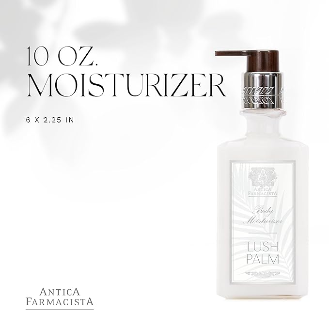 Antica Farmacista Body Moisturizer - Moisturizing Scented Lotion - Premium Body Moisturizer - Luxury Gift for Women & Men - Hand & Skin Hydration - Lush Palm, 10 Fl Oz-GlimoraGlow