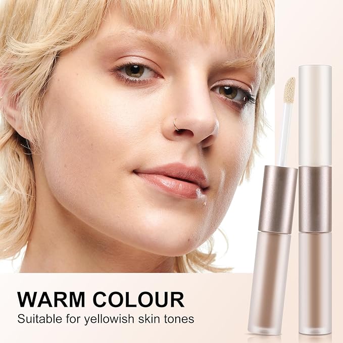 2 in 1 Bronzer and Highlighter Stick,Non-greasy & Non-drying Contour Pencil,Easy to Create a Natural Shimmery Finishing,Long Lasting & Waterproof Face Brighten Make up Pen-GlimoraGlow