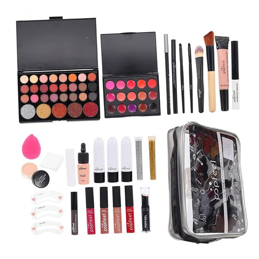 1 Set women's makeup set Eyebrow Pencil All-in-one Makeup Kit Makeup Multi- Makeup Kit Professional Foundation Cosmetics Supplies One-piece student mascara-GlimoraGlow