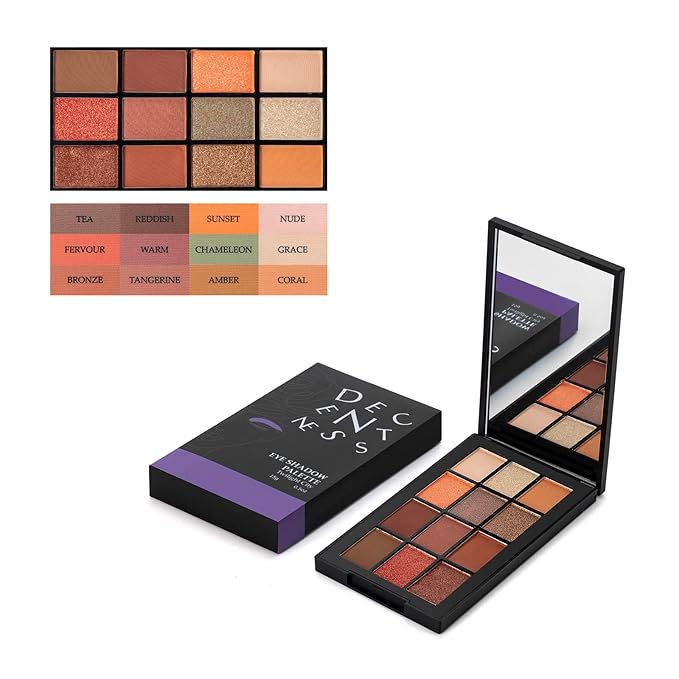 12 Colors Eyeshadow Palette Makeup Shades Nude Matte Shimmer Glitter Pigment, Pro Long Lasting&Waterproof Highlighting Makeup Palette,Ideal Gift(Twilight City)-GlimoraGlow