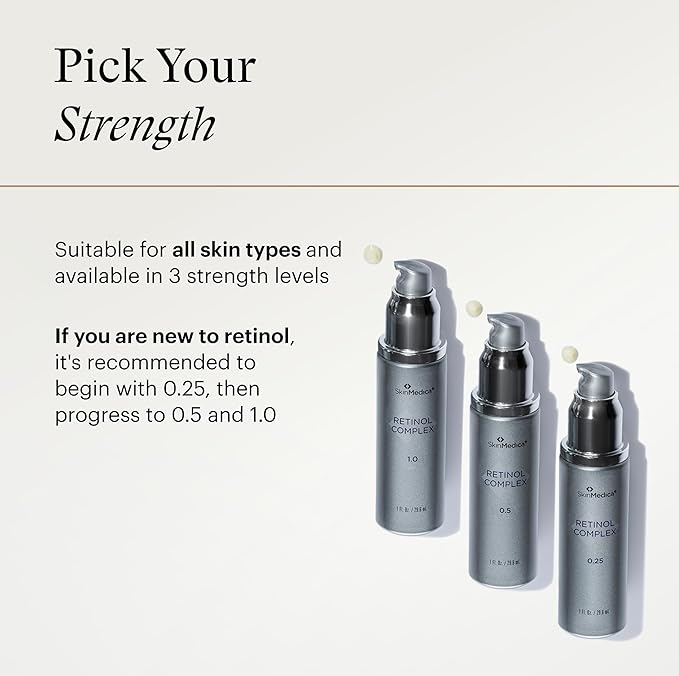 SkinMedica Retinol 0.5 Complex - Retinol Serum for Face, Age-Defying Advanced Retinol Cream That Renews Skin and Diminishes the Appearance of Fine Lines and Wrinkles, 1 Fl Oz-GlimoraGlow