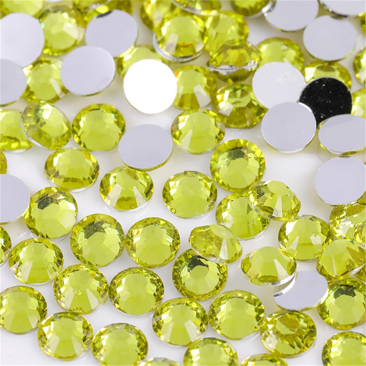 1500 Pieces SS16 4mm Flatback Rhinestones Clear Glass Round Gems Crystals for Nail Art DIY Crafts Clothes Shoes Bags （Citrine）-GlimoraGlow