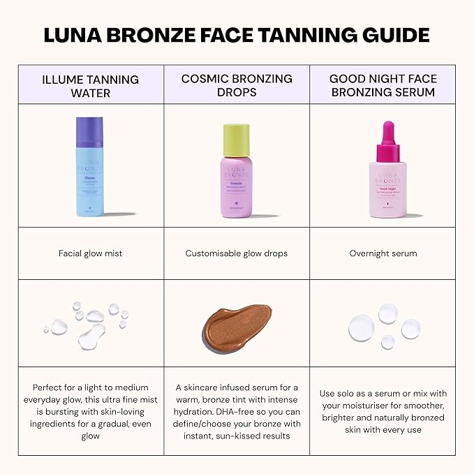 Illume Tanning Water - Liquid, Natural & Organic, Vegan Friendly, Cruelty Free, For All Skin Tones, Light-Medium Glow, Hydrating & Nourishing-GlimoraGlow