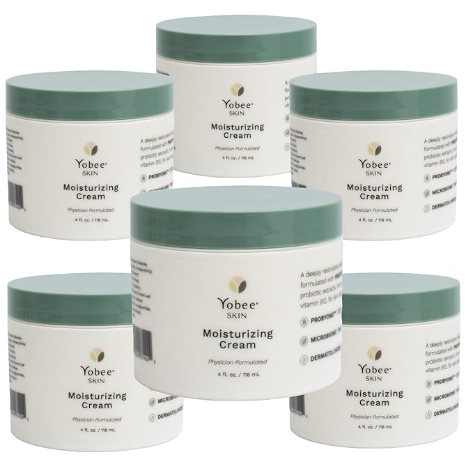 Yobee Body & Face Moisturizing Cream for Dry, Sensitive Skin | Probiotic extracts, Honey, Turmeric, Vitamin B12, Ceramides, Shea Butter | Fragrance Free | For Kids & Adults (6)-GlimoraGlow