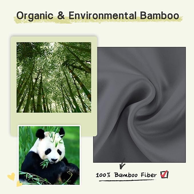 100% Handmade Bamboo Sleeping Eye Mask for Women for Men,Night Masks,Organic Sleep Mask,Blockout Eye Mask for Sleeping,Large Size Adjustable (1 PC, Dark Grey)-GlimoraGlow