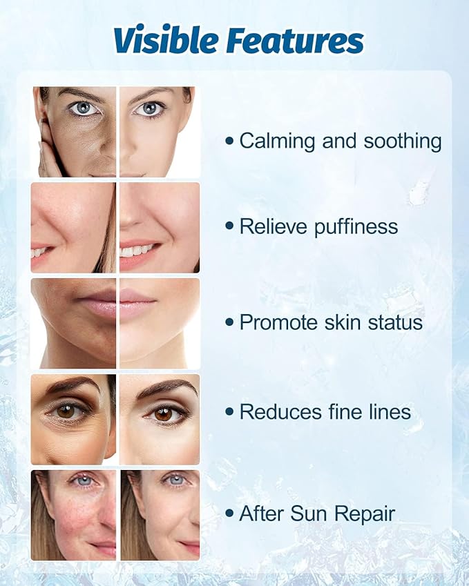 2 Pack Ice Roller for Face and Eyes, Facial Roller Device for Women, Ice Wand for Different Skin-GlimoraGlow