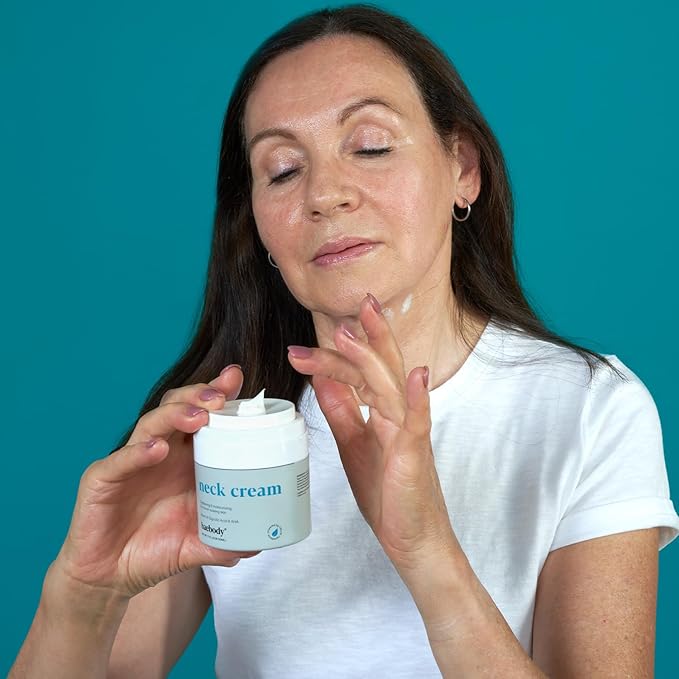 Baebody Firming Neck Cream with AHAs, CoQ10, Glycolic Acid, Green Tea for Sagging Skin, Fine Lines, Wrinkles, 1.7 Fl Oz-GlimoraGlow