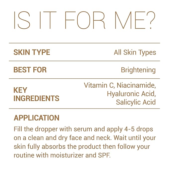 Niacinamide with Salicylic Acid Serum for Face, Hydrating Dark Spot Facial Serum & Plumb Skin, Daily Skincare Essential, 1 fl. oz, Made in Europe-GlimoraGlow