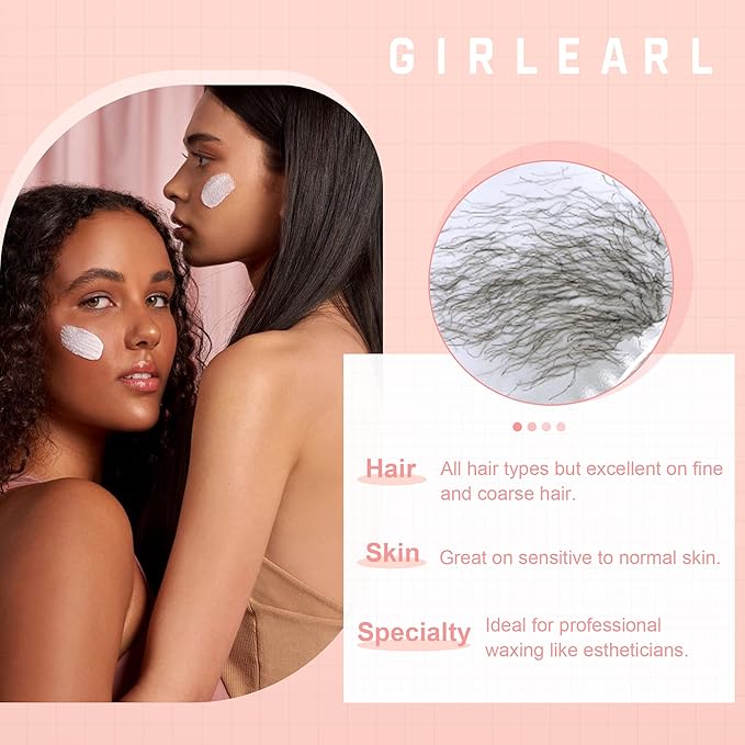 1lb Wax Beads for Hair Removal - Unscented Hard Wax Beads Refill for Professional Full Body Waxing - Ideal for Facial, Brazilian Bikini, Legs, and Underarms at Home for Women and Men (White)-GlimoraGlow