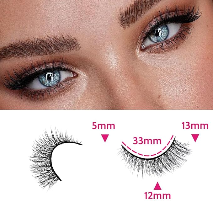 False Eyelashes 48 Pairs Faux Mink Lashes 14mm Wispy Lashes 3D Fluffy Cat Eye Lashes Pack Bulk Wholesale Strip Lashes(style 48-019)-GlimoraGlow