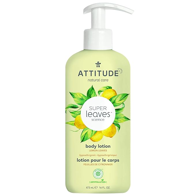 ATTITUDE Body Lotion, EWG Verified, Vegan & Cruelty-Free, Hydrating Moisturizer for Dry Skin, Non-Greasy Skin Care, Earl Grey & Fresh Cucumber Scent, 16 Fl Oz-GlimoraGlow