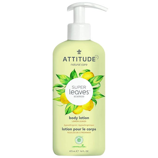ATTITUDE Body Lotion, EWG Verified, Vegan & Cruelty-Free, Hydrating Moisturizer for Dry Skin, Non-Greasy Skin Care, Earl Grey & Fresh Cucumber Scent, 16 Fl Oz-GlimoraGlow