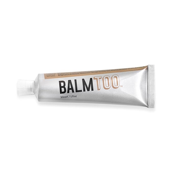 Hurraw! Balmtoo Squeezable Balm, Sandalwood Fir: Thick, ultra-moisturizing. Anywhere application. Body, face, lips, neck, fingers, toes. 1 tube = 7 sticks of lip balm. Natural, Organic. Made in USA-GlimoraGlow