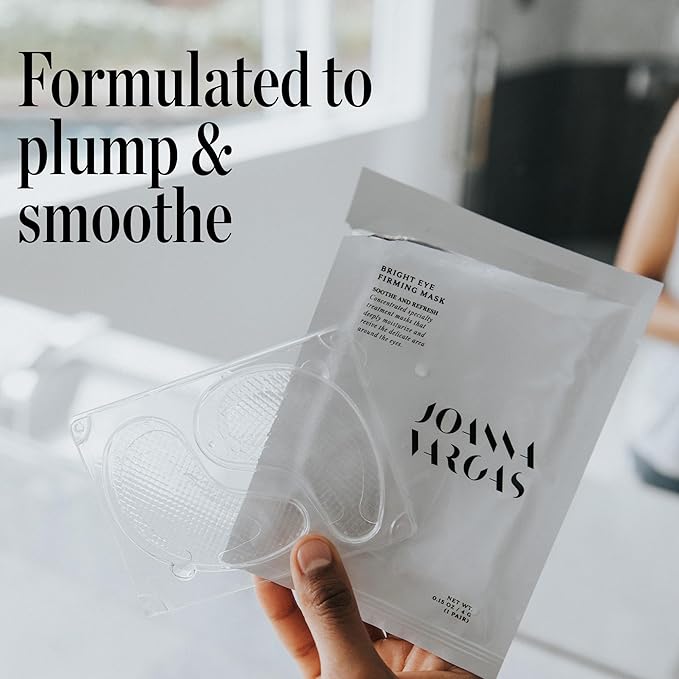 Joanna Vargas Eye Gel Mask – Hydrating Under Eye Patches with Hyaluronic Acid & Chamomile – Depuffing Eye Mask for Dark Circles, Puffiness & Fine Lines – Gel Eye Pads for Women – 1 Pair-GlimoraGlow
