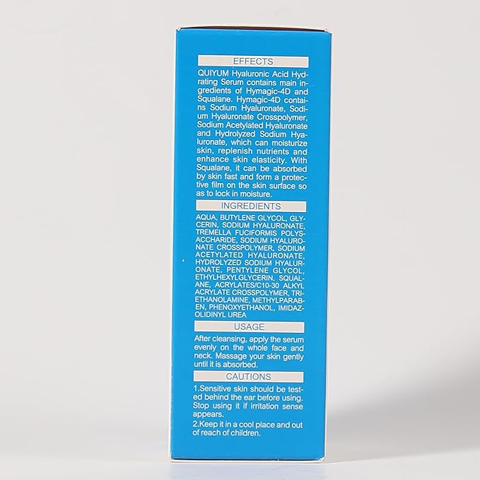 Hyaluronic Acid Serum for Face, Hydrating Face Serum for Dry Skin W/Hymagic-4D, Squalane, Vitamin C & E for Plumping, Hydrating & Anti-Aging Serum, Skin Care, 1.06fl.oz, Pack of 2-GlimoraGlow