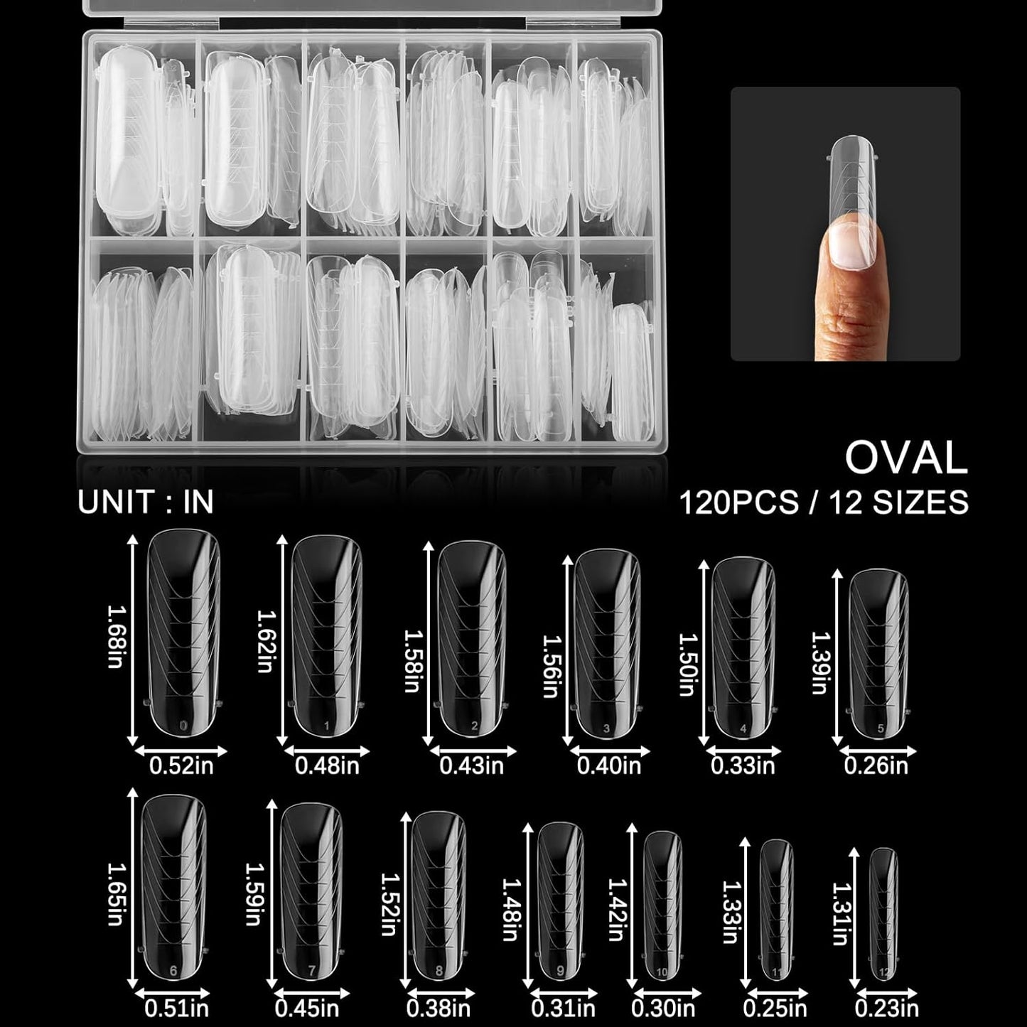 130Pcs Dual Nail Forms,Flat Oval Extension Poly nail gel Nail Forms Full Cover Reusable Nail Molds 13 Sizes for Solid Nail Gel Glue Nail Art Design Salon&DIY-GlimoraGlow