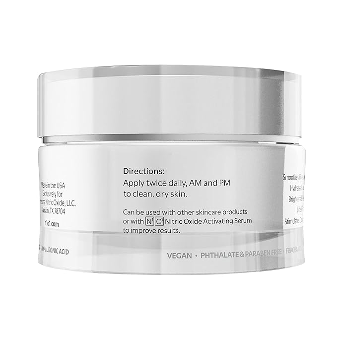 Moisturizer Face Cream - Day & Night Face Moisturizer with Nitric Oxide, Peptide Complex, Epidermal Growth Factor - Tightening & Firming Skin Care Products for Wrinkles, Dark Spots - 1.75 oz.-GlimoraGlow