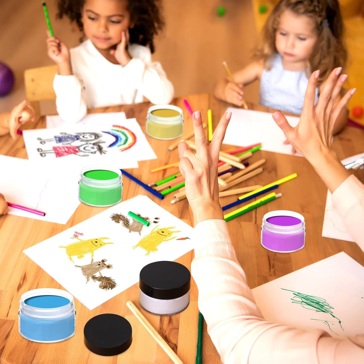 200 Pcs Empty Bulk Plastic Container Jars with Lid Leak Proof Round Plastic Jars Small Cosmetic Travel Containers for Storage Makeup Creams Lotion Ointments(Black,1 oz)-GlimoraGlow