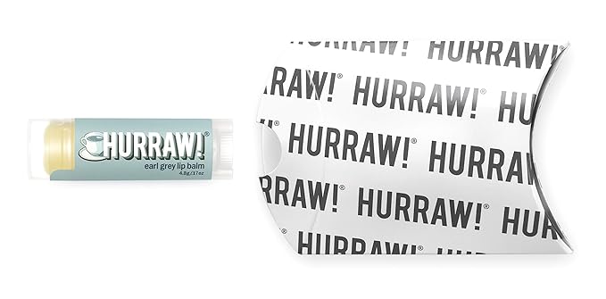 Hurraw! Earl Grey Lip Balm: Organic, Certified Vegan, Cruelty and Gluten Free. Non-GMO, 100% Natural Ingredients. Bee, Shea, Soy and Palm Free. Made in USA-GlimoraGlow