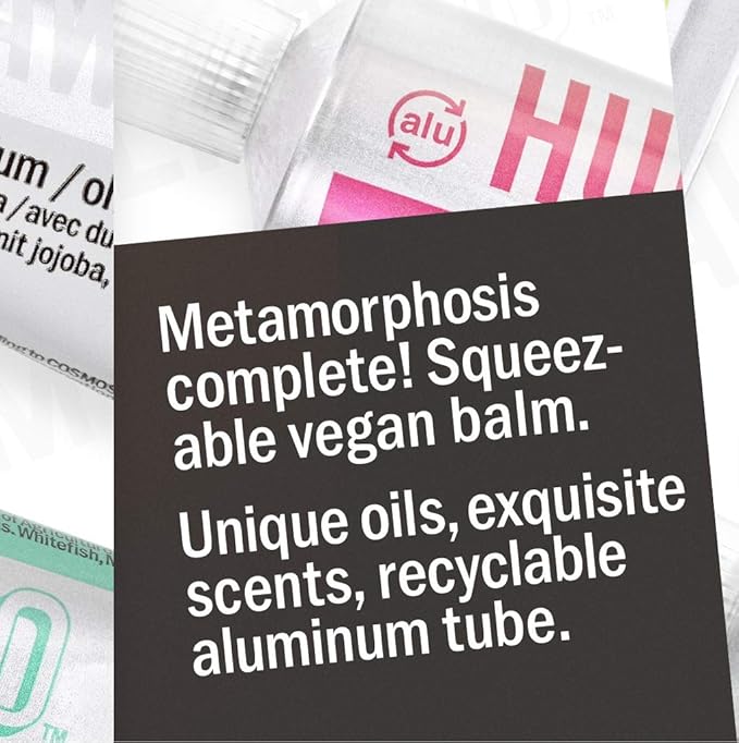 Hurraw! Balmtoo Squeezable Balm, Sandalwood Fir: Thick, ultra-moisturizing. Anywhere application. Body, face, lips, neck, fingers, toes. 1 tube = 7 sticks of lip balm. Natural, Organic. Made in USA-GlimoraGlow