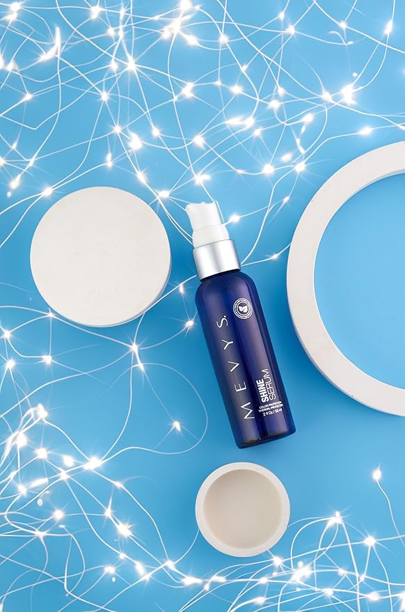 Shine Serum 2 Oz. (Color Protection - Thermal Protection), Hair Serum for Split Ends and Healthy Hair, Hair Style and Frizz Control, Hair Protector for Heating Tools, Seal Color and Color Care-GlimoraGlow