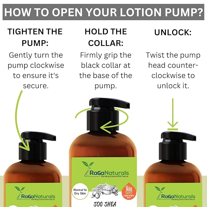 RaGaNaturals Natural Unscented Body Lotion for Dry Skin with Shea Butter and Vitamin E & B5 - Hydrating, Nourishing, Fragrance Free Hand Moisturizer With Organic Essence - For Women, Men, Kids - 8 Oz-GlimoraGlow