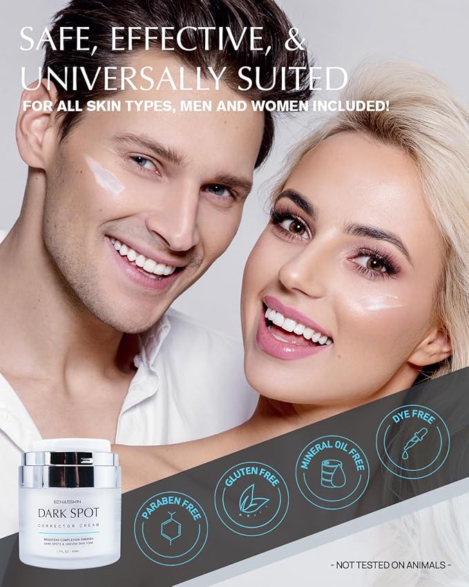 Dark Spot Remover for Face and Body: Hyperpigmentation Treatment - Natural Ingredient - Freckle/Melasma/Sun Spot/Age Spot Remover - Dark Spot Corrector Cream for Women and Men-GlimoraGlow