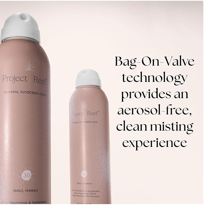 SPF 30 Mineral Sunscreen Spray - Non-Aerosol, Reef Safe, Zinc Sun Block w/ Natural Ingredients, No White Cast Sunscreen for All Skin Types-GlimoraGlow