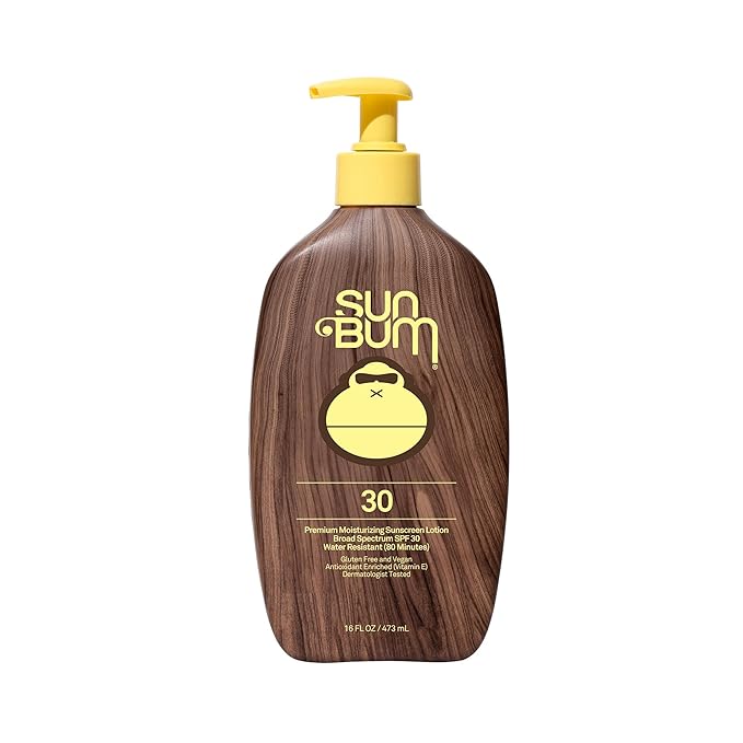 Sun Bum Original SPF 30 Sunscreen Body Lotion - Broad Spectrum Moisturizing Sunscreen with Vitamin E - Hawaii 104 Act Compliant (Made Without Octinoxate & Oxybenzone) - 16 oz-GlimoraGlow