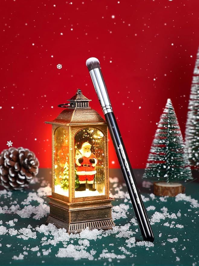 Crease Eyeshadow Brush, EIGSHOW Precision Eye Shadow Blending Brushes for Base Application Smudging Defining, Soft, Dense Bristles (E802)-GlimoraGlow