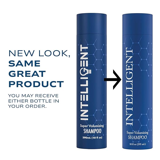 Intelligent Super Volumizing Hair Loss Shampoo - Strengthens Weakened Hair and Maximizes Volume | 10 fl oz (290 ml)-GlimoraGlow