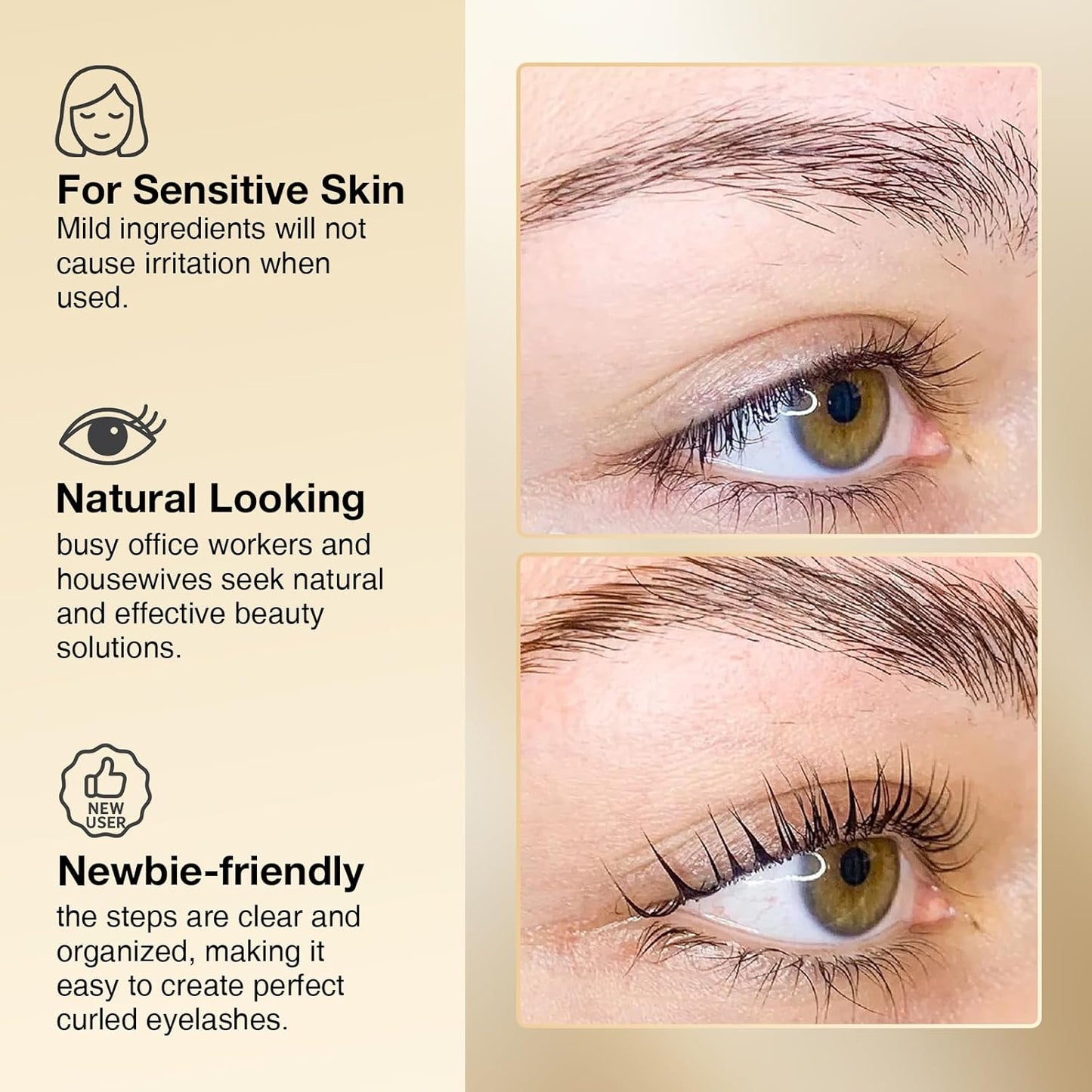 Brow Lamination Kit Lash Lift Kit, Sachet Refill Eyelash Perm Kit for Natural Curling Long-Lasting, Instant Eyelash Lift Kit, Brow Perm Kit for Salon-Quality Results at Home-GlimoraGlow