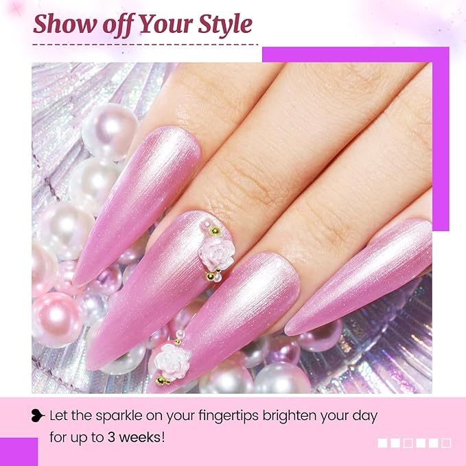 JODSONE 20 Glitter Color Gel Nail Polish Kit 3 Bottles of No Wipe Base Coat Glossy and Matte Top Coat Gel Polish Set High Shine Gorgeous-GlimoraGlow