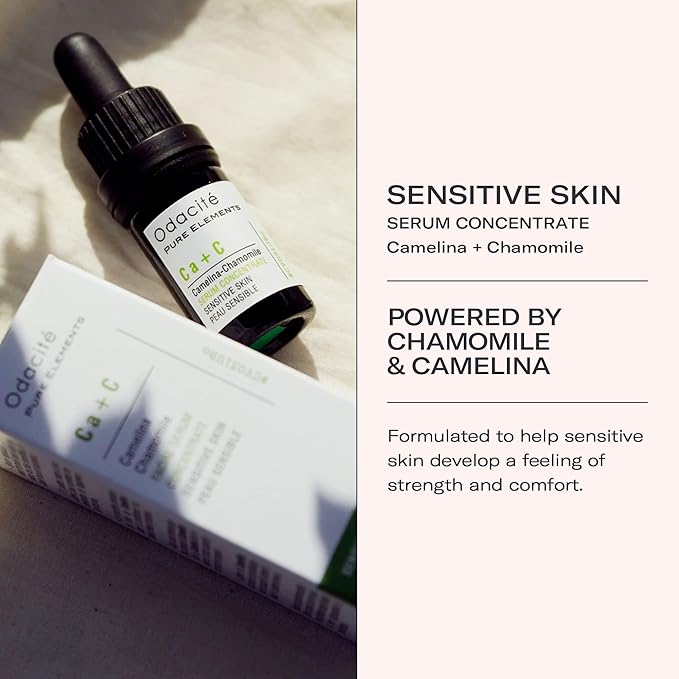 Odacité Anti Aging Serum Concentrate with Camelina + Chamomile, For Sensitive Skin Glow - Lightweight and Hydrating Facial Oil for Redness, Sensitivity & Irritation - 0.17 fl. oz-GlimoraGlow