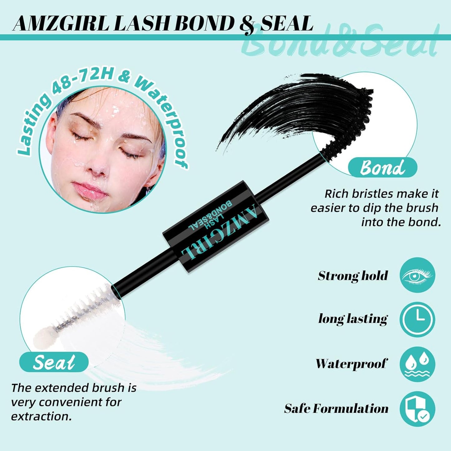 Lash Extension Kit 320Pcs,DIY Individual Lashes Clusters Kit,Lash Bond And Seal,Lash Remover For Eyelashes Extensions,Lash Applicator Tool For False Eyelash Cluster Kit At Home(40D50D,D-Mix9-16mmKit)-GlimoraGlow