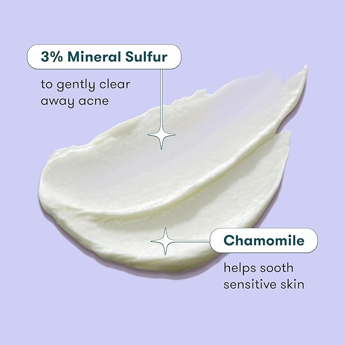 Proactiv Clean Mineral Acne Cleanser- Sulfur Acne Treatment Face Wash for Sensitive Skin- Gentle Daily Acne Cream Facial Cleanser with Soothing Chamomile- 6oz-GlimoraGlow