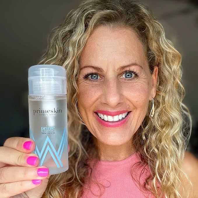 PrimeSkin Beauty Water – Deeply Hydrating Pro-Age Make-Up Remover for Mature Women – Clean, One Swipe – for All Skin Types – pH balanced, Hypoallergenic-GlimoraGlow