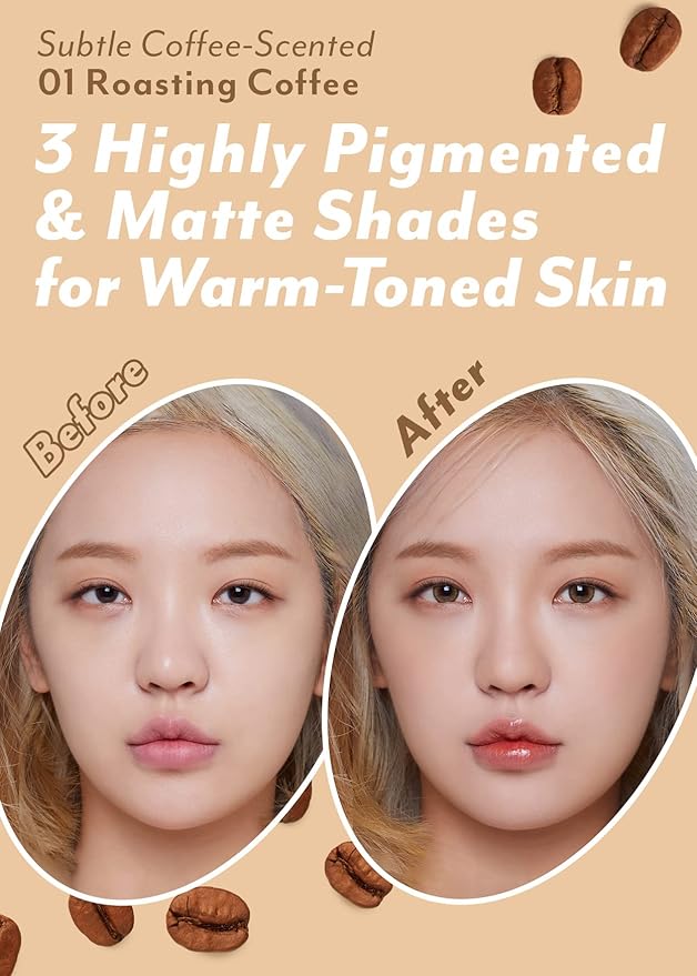 I'm Meme Palette - Afternoon Tea Contour | Roasting Coffee, Bronzer Palette for Face & Cheeks, Matte Powder Bronzer, Natural Makeup, Buildable Coverage, Light to Medium, For Warm Tone Skin, 0.4 Oz-GlimoraGlow