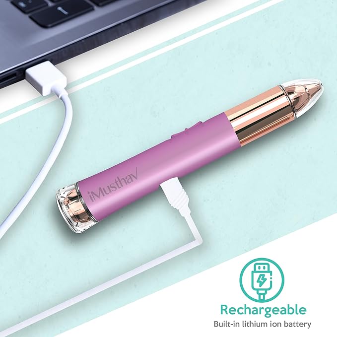 2 in 1 Eyebrow and Facial Hair Remover for Women Painless Flawless Electric Razor Epilator Trimmer Shaver with 18K Gold-Plated, USB Rechargeable, 360° LED for Eyebrow and Face Hair Removal-GlimoraGlow