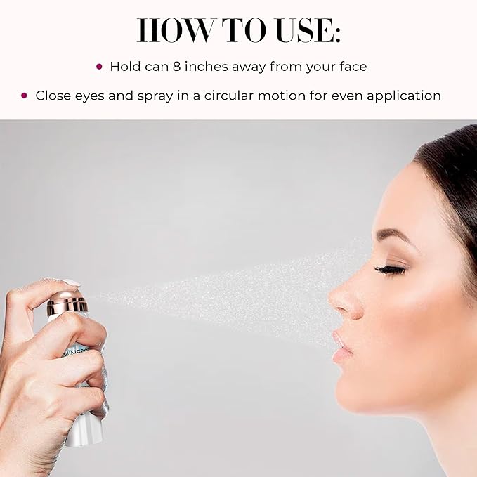 LUMINESS Waterproof Setting Spray for Makeup, Airbrush Spray Makeup Sealant (2.36 fl oz) - Long-Lasting Face Make Up Spray with Hydrating Mist Helps Control Oil & Replenishes Moisture-GlimoraGlow