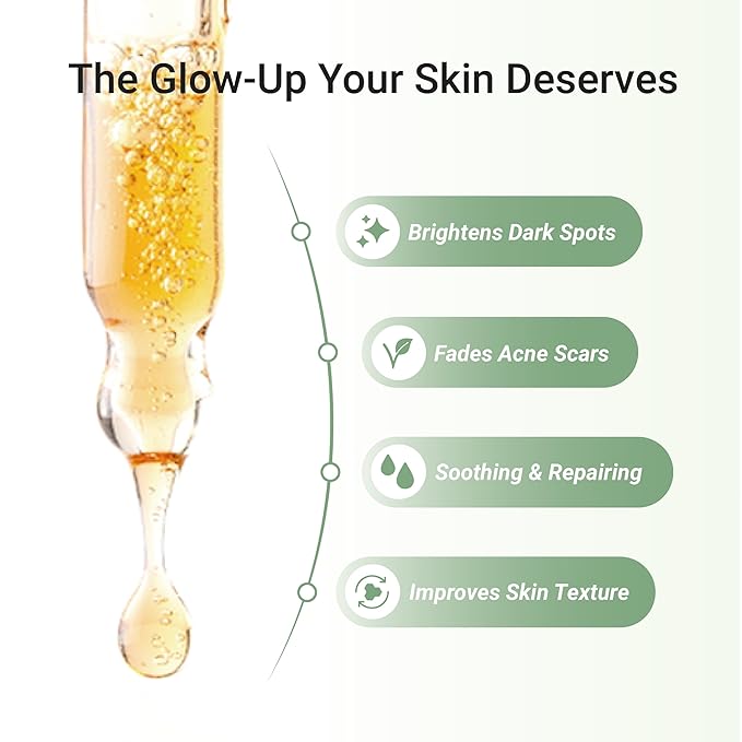 Meebak Korean Vitamin C Serum | Brightening Dark Spot Remover | Soothing Anti Aging & Skin Brightening w/Centella Asiatica, Panthenol, & Adenosine-GlimoraGlow