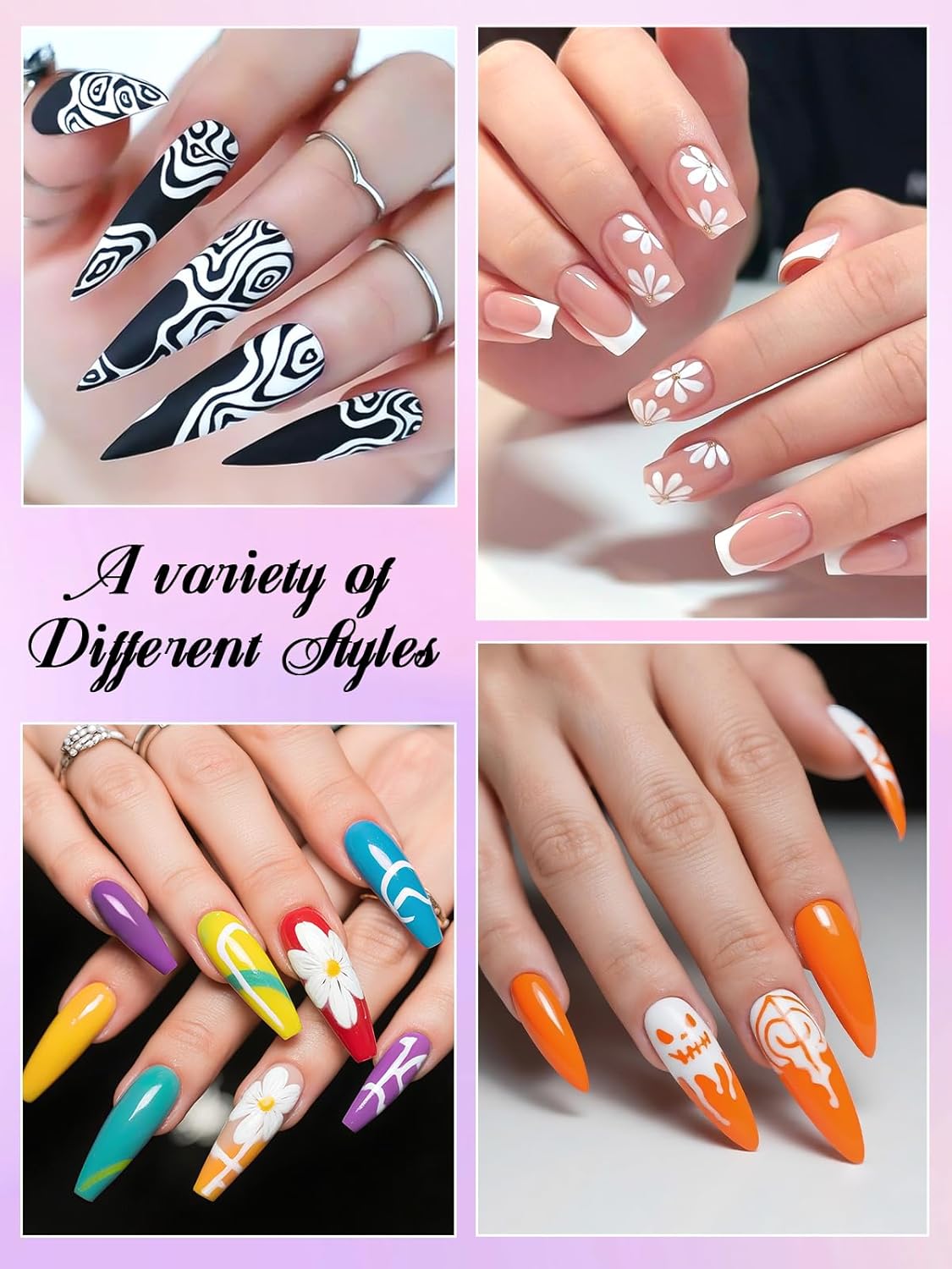 1 PCS White Nail Art Polish Pens, Kalolary 0.5mm Nail Art Markers Nail Point Graffiti Dotting Pen Drawing Painting Liner Brush for DIY Nail Art Beauty Adorn Manicure Tools-GlimoraGlow