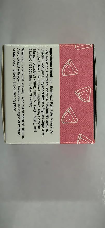 1 PCS Bee Lip Balm Honey Pot, Moisturizing Watermelon Sleeping Lip Balm Lip Mask Overnight, Hydrate Lip Repair Prevent Dry and Cracked Lip Care, Nourishes the Lip Skin, Reduces Lip Lines-GlimoraGlow