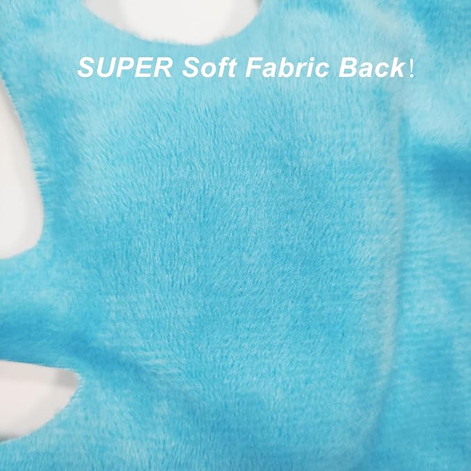 Ice Pack Face Eye Mask for Dark Circles and Puffiness,Gel Cold Cooling Face Mask for Migraines, Headache, Stress and Relaxation (Blue)-GlimoraGlow