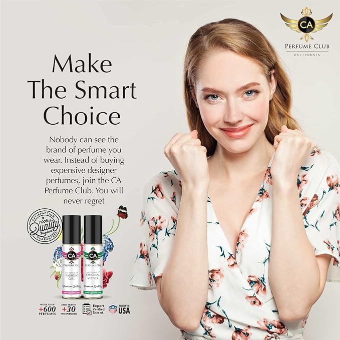 CA Perfume Impression of Eternal For Women Replica Fragrance Body Oil Dupes Alcohol-Free Essential Aromatherapy Sample Travel Size Concentrated Long Lasting Attar Roll-On 0.3 Fl Oz/10ml-GlimoraGlow