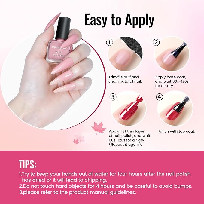 12 PCS Nail Polish Set With 10 Colour Combo, 2 PCS Base And Top Coat,Fast Drying Nail Polish For Home DIY And Beginners.-GlimoraGlow